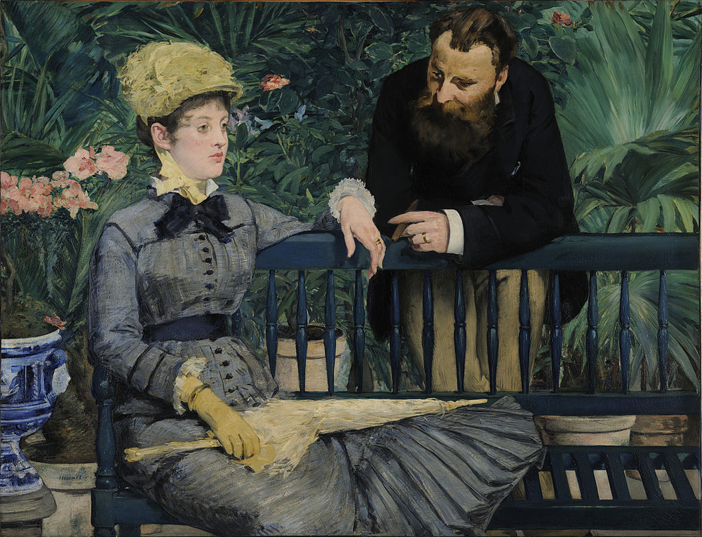 Edouard Manet painting - In the Conservatory