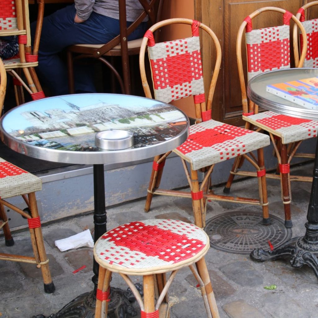 Paris cafe chairs