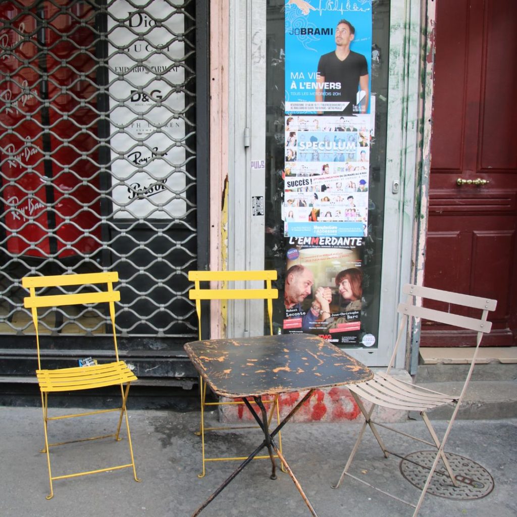 Paris cafe chairs