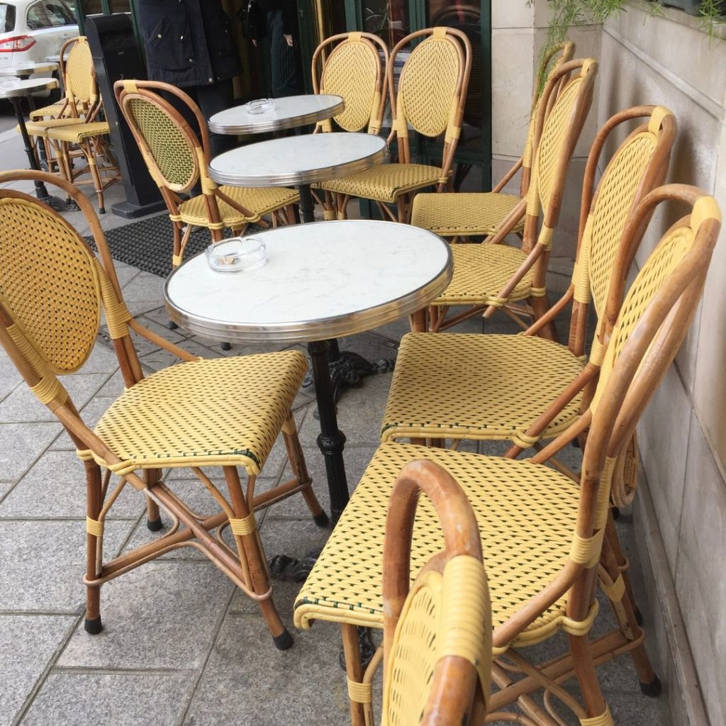 Paris cafe chairs