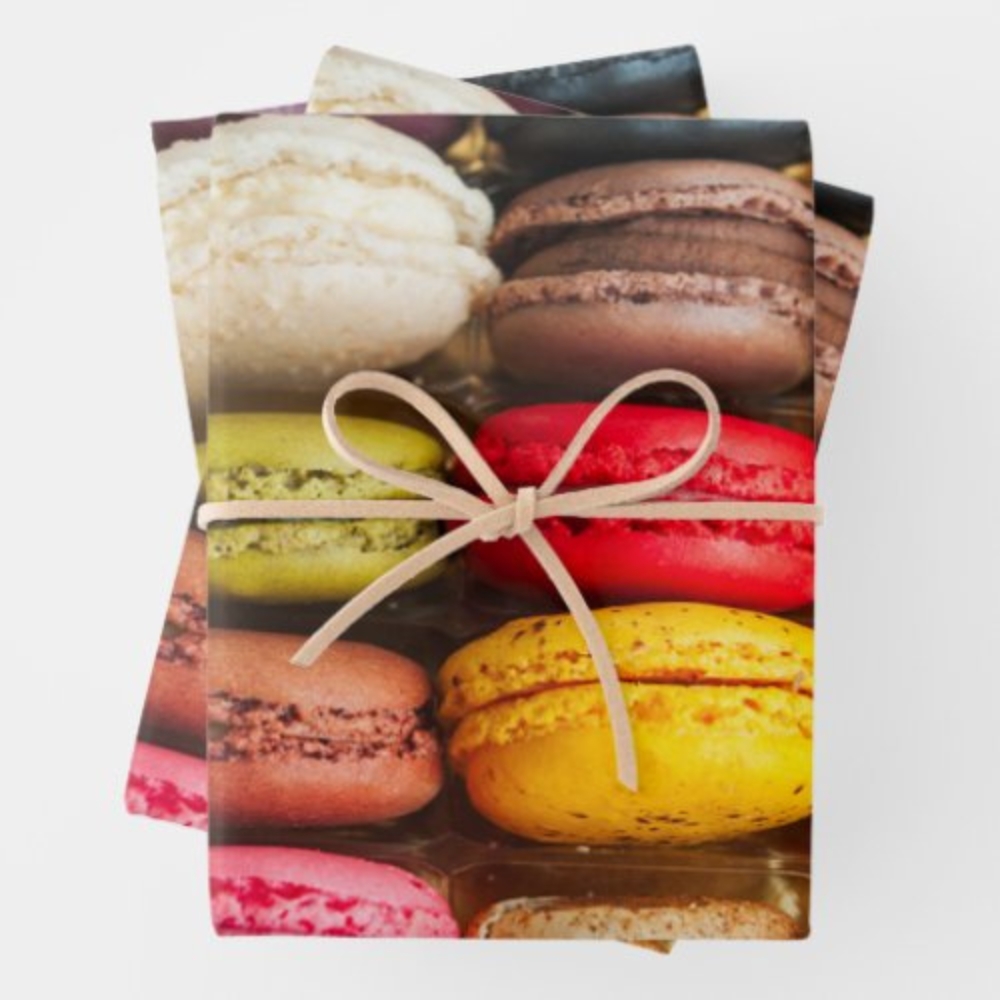 Macaron delight wrapping paper