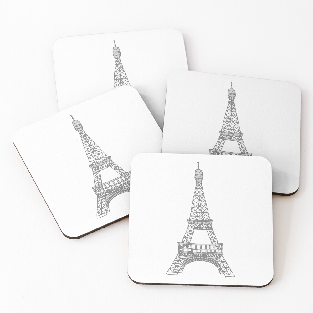 Eiffel Tower drink coasters