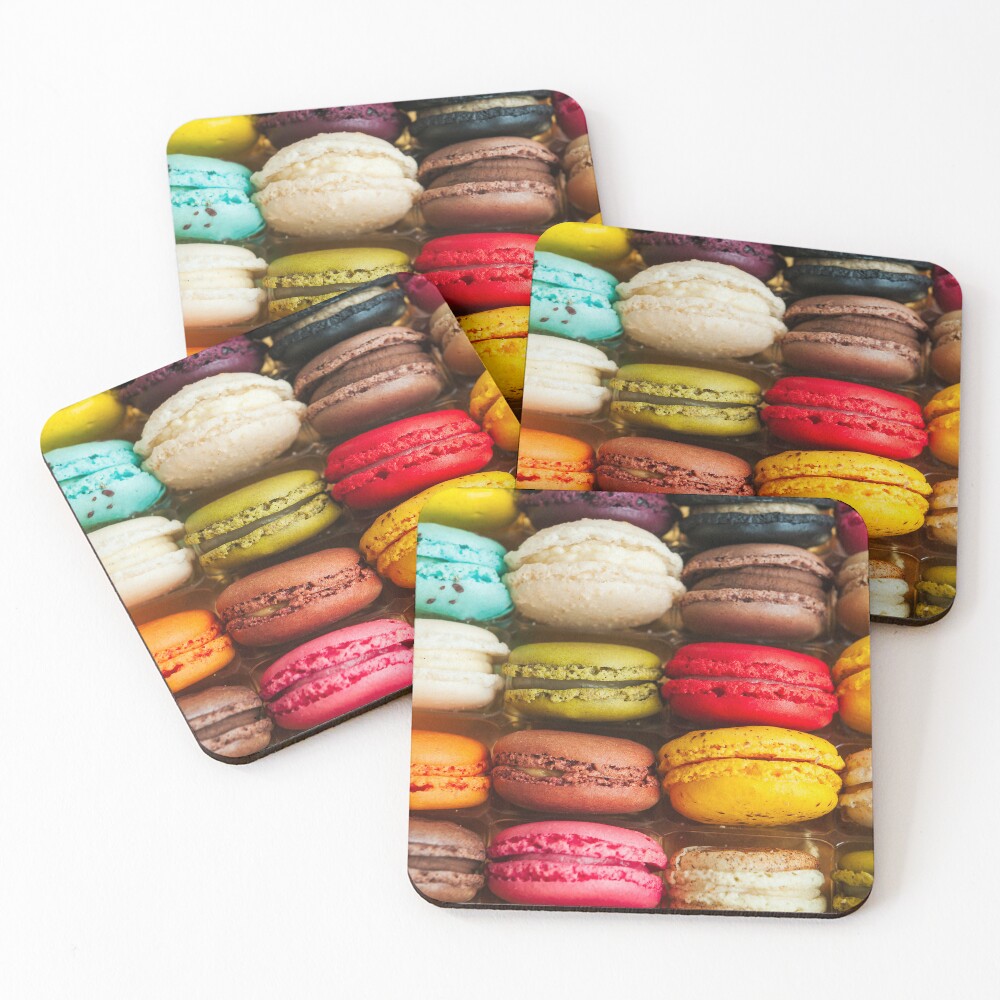 Macaron drink coasters