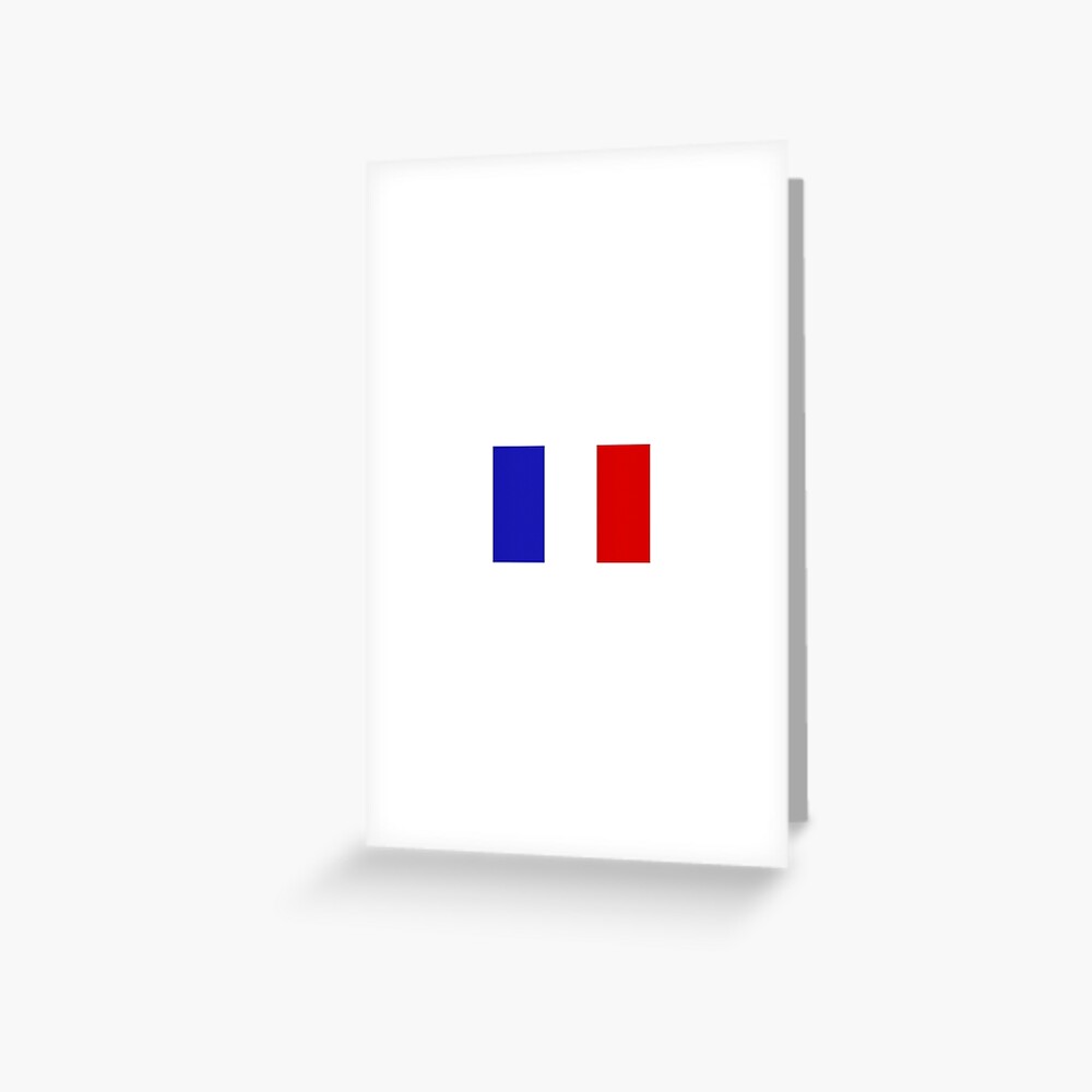 French flag greeting card